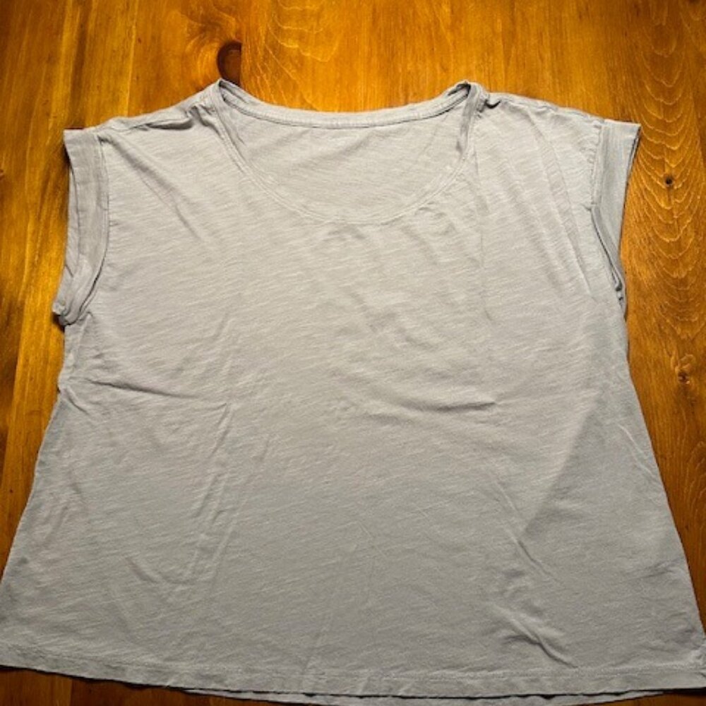 Garnet Hill Weekender Cropped Boxy Tee - Size Large